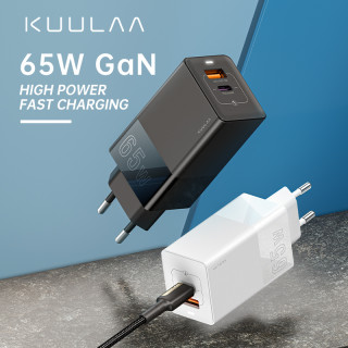 GaN Type C Dual Ports PD QC 3.0 Wall Charger USB Smart Mobile Phone GaN Charger For Phone And Laptop GaN Type C Dual Ports PD QC 3.0 Wall Charger USB Smart Mobile Phone GaN Charger For Phone And Laptop
