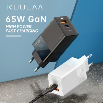 GaN Type C Dual Ports PD QC 3.0 Wall Charger USB Smart Mobile Phone GaN Charger For Phone And Laptop GaN Type C Dual Ports PD QC 3.0 Wall Charger USB Smart Mobile Phone GaN Charger For Phone And Laptop