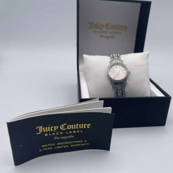 Juicy Couture Black Label Pink Mother of Pearl Crystals Women's Watch Juicy Couture Black Label Pink Mother of Pearl Crystals Women's Watch
