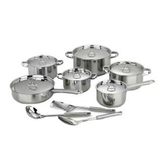 Factory Direct Stainless Steel 15 sets Cooking Pot Set Factory Direct Stainless Steel 15 sets Cooking Pot Set
