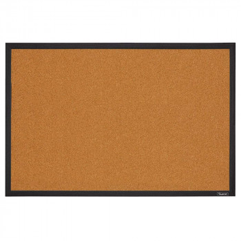 Quartet Cork Board Bulletin Board, 2' x 3' Framed Corkboard, Black Frame, Decorative Hanging Pin Board, Perfect for Home Office Decor, Home School Message Board or Vision Board 